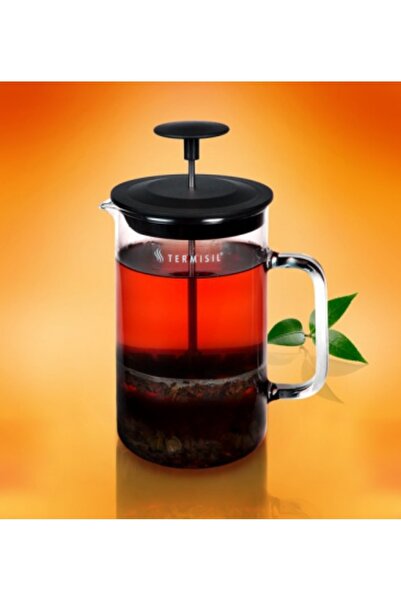 Termisil Borosilicate Glass Herbal & Coffee Pot,With Pressure,Transparent,(21...