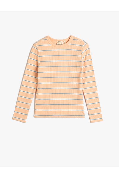 Koton T-Shirt Long Sleeve Crew Neck Camisole