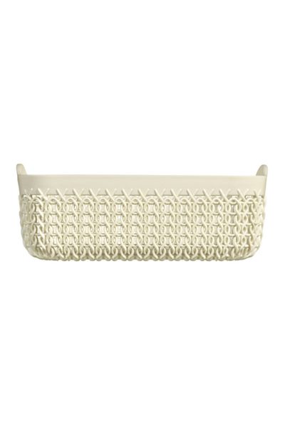 CURVER ,Knit,Mini Basket Square,1.3L,Off White Color