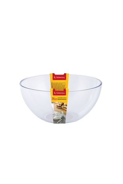 Termisil ,  Salad bowl 26 cm,borosilicate (heat-resistant) glass.