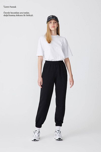 BE BLUE Μαύρο Jogger Sweatpants
