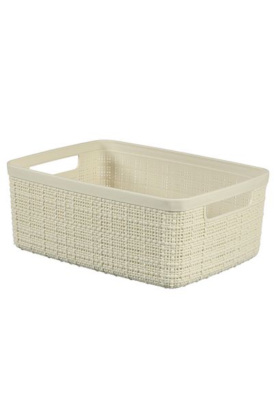 CURVER ,Jute,Small Storage Basket,5L,Off White Color