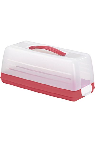 CURVER ,Rectangular Tart Box,High,with lid,Red,34CM