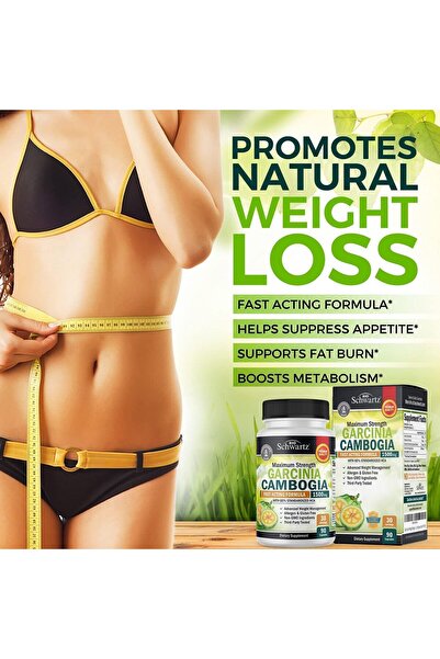 BioSchwartz Garcinia Cambogia 1500mg HCA - Appetite Suppressant & Fat Burner - 90 Capsules