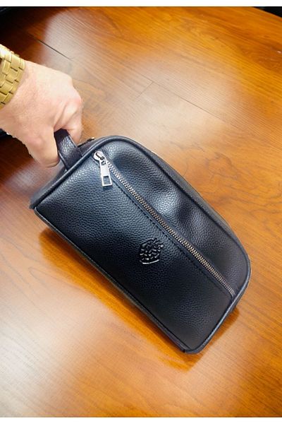 LUCCACCI Handbag (1ST QUALITY VINLEX LEATHER) Black 22x12x10 Cm with Bracelet Gift
