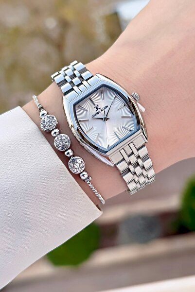 Daniel Klein Kadranı Ve Kordonu Gri Renk Ayarlanabilir Kordonlu Kadın Kol Saati Ve Bileklik