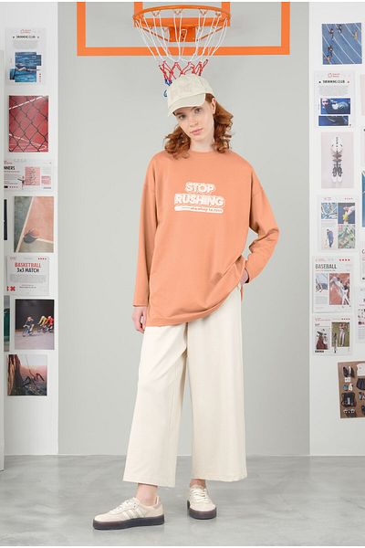 HEQA Tricou Pastel Somon 70 cm Crew Deck