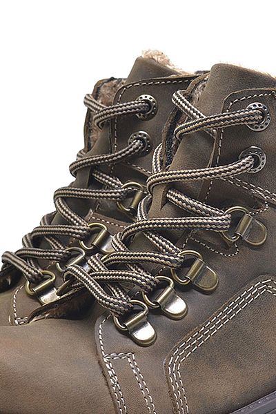 Shoes Center Sand Color Gray Round Boot Laces