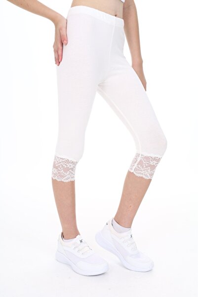 Toontoy Κοριτσίστικο κάπρι με δαντέλα με λεπτομέρειες