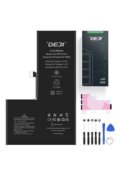 Deji Mucize Batarya Iphone 15 Pro Uyumlu - Gerçek Mah Orijinal Kapasite