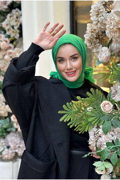 HEQA Natural Shawl Grass Green