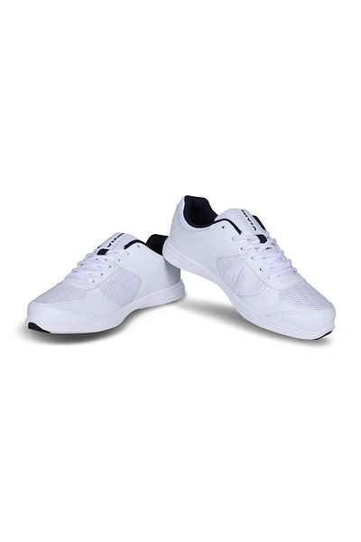 Nivia Hawks Running Shoes (WHITE, 11 UK/12 US/45 EU) | Breathable Mesh, Comfortable, Lightweight