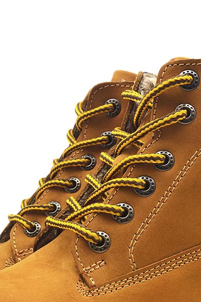 Shoes Center Yellow Gray Round Boot Laces