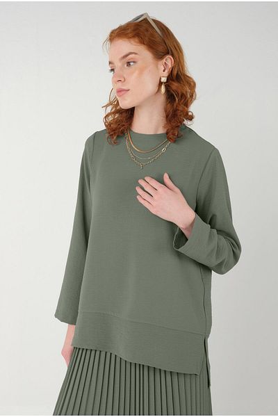 HEQA Bluză de bază verde