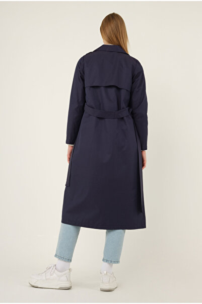 HEQA Past Trench Coat Dark Blue