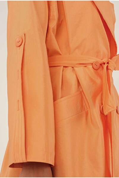 HEQA Pearl Trençkot Kavun İçi