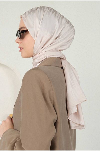 HEQA شال جاكار منقوش بلون مسحوق