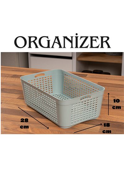 SUPERPUP Kitchen Organizer - Organizer, Fridge Drawer, 4 Pieces Storage Basket