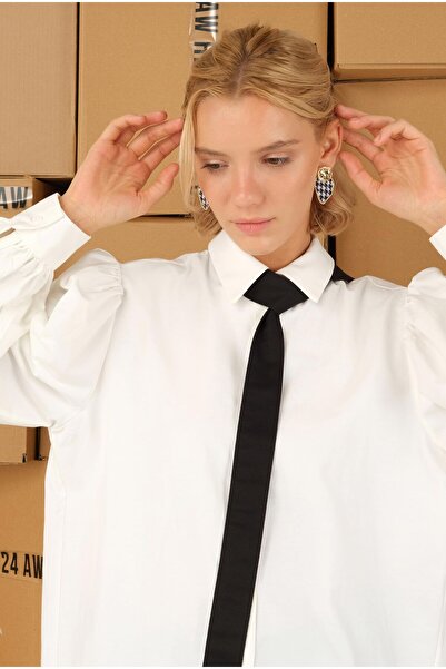 HEQA Баллон рукав сорочка Екру