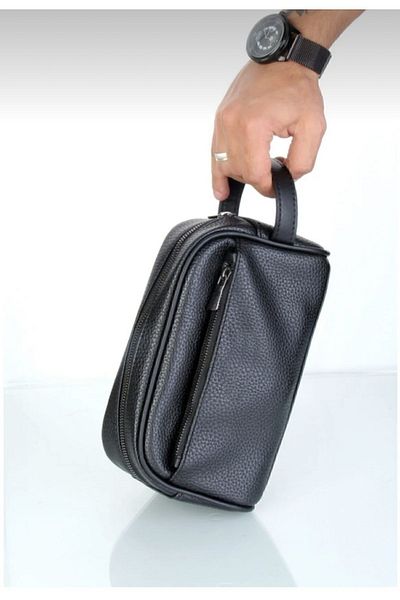 LUCCACCI Handbag (1ST QUALITY VINLEX LEATHER) Black 22x12x10 Cm with Bracelet Gift