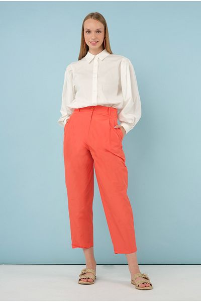 HEQA Pantaloni Flanel Pocket Coral