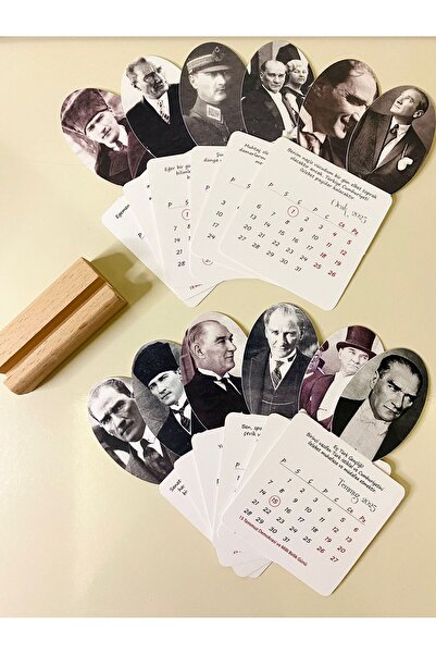 cabuk baskı 2026 Atatürk Takvimi, 2026 Masa takvimi, 2026 Atatürk resimli takvim