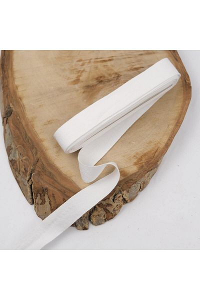 Kanguroom White Cotton Piping 2 cm 5 Meters