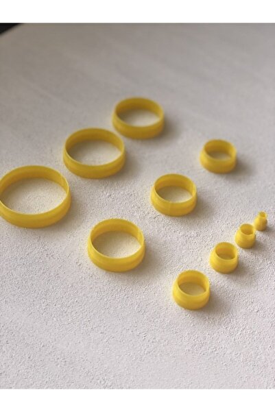 lizzinsa مجموعة قوالب طين بوليمر دائرية - 05،1 سم، 1.5 سم، 2 سم، 2.5 سم، 3 سم...