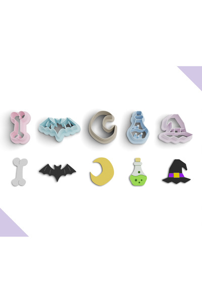 brocutters الهالوين - حزمة من 5 قطع من طين البوليمر، رقم: 964