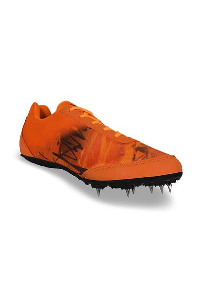 Nivia Zion Spikes Running Shoes (ORANGE, 3 UK/4 US/37 EU) | Breathable Mesh, Lightweight
