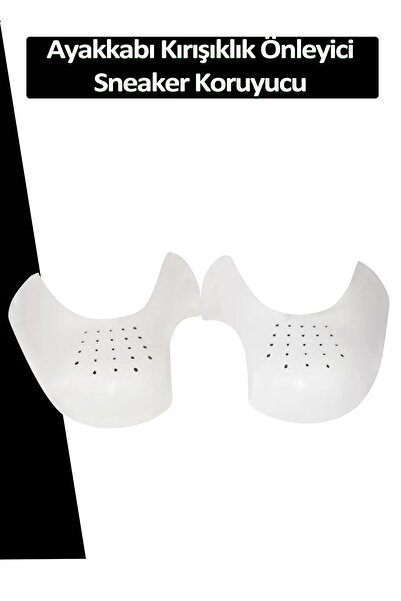 Dopar Sneakers Ayakkabı Kırışıklık Önleyici Koruyucu M 41-45 Uyumlu + Beyaz Ayakkabı Bağcığı