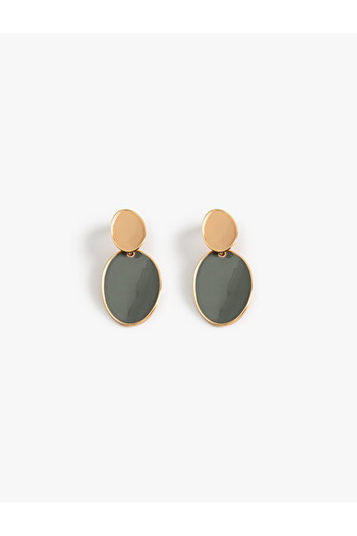 Koton Geometric Earrings with Dangles Multi-Colored