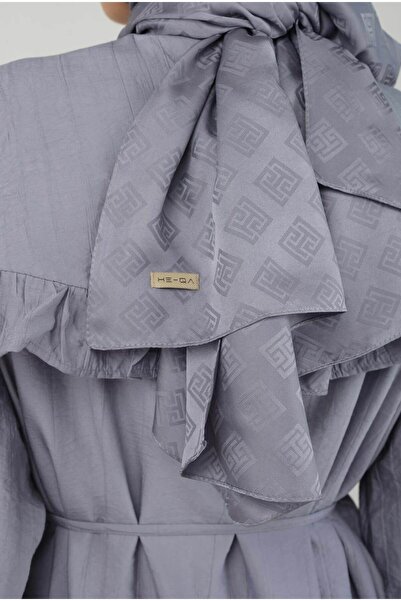 HEQA Logo Desen Jakar Şal Sis