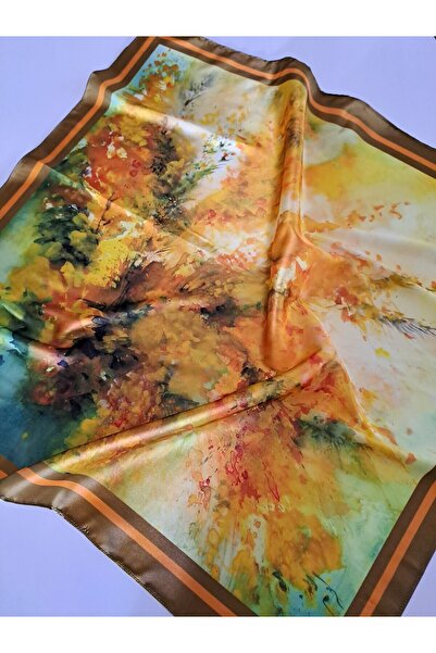 GODE باندانا وشاح بتأثير الألوان المائية