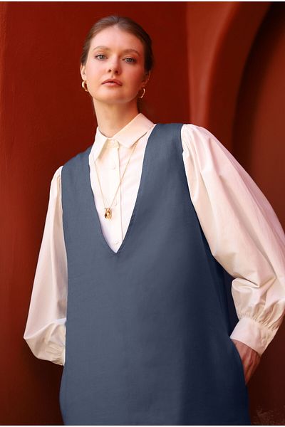 HEQA Blugi Gilet de in albastru