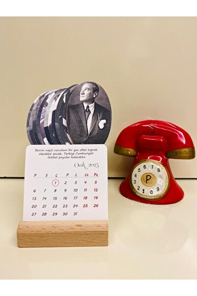 cabuk baskı 2026 Atatürk Takvimi, 2026 Masa takvimi, 2026 Atatürk resimli takvim