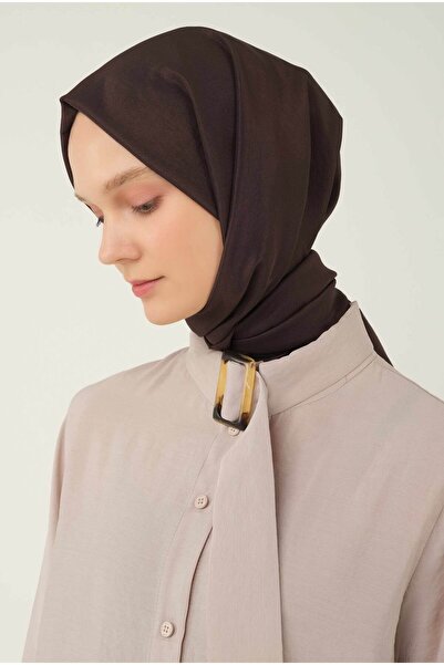 HEQA BittEr Brown Soft CrochEt Scarf