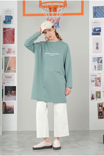 HEQA Tricou Mint Crew Deck de 90 cm