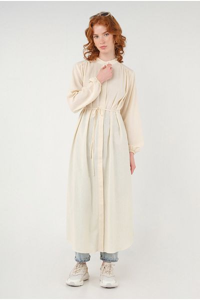 HEQA Cămașă lungă Buldan - Bone Color
