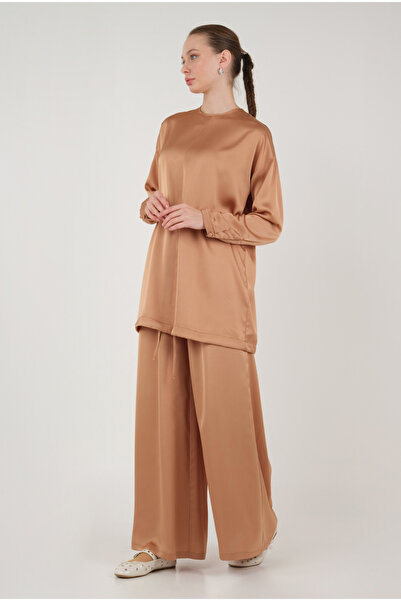 HEQA Костюм з сатину кольору лосося Basic
