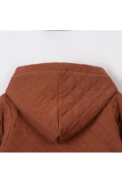 Lolons Quilted Hooded Boy's Cardigan