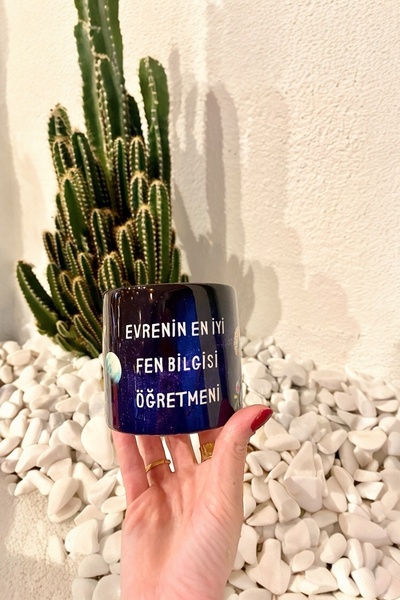 DVOYAGE Kişiye Özel Tasarım Öğretmenlere Özel " Evrenin En Serisi" Lux Kupa