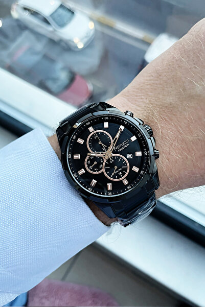 Ferrucci Function Çelik Kordon Siyah Erkek Kol Saati Agr803