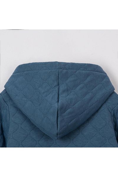 Lolons Quilted Hooded Boy's Cardigan