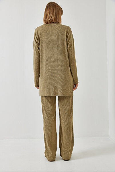 Bianco Lucci Women's Basic Pants Bottom-Top Suit 60511002