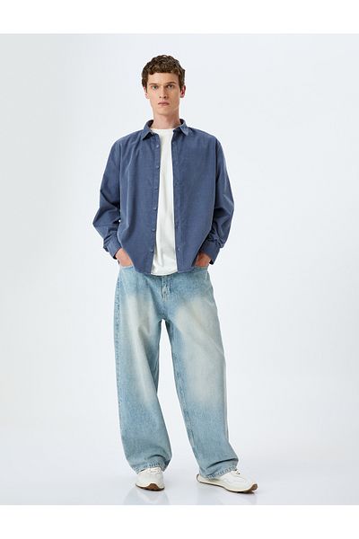 Koton Corduroy Cotton Long Sleeve Shirt