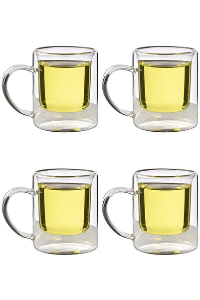 Atlas Mutfak Double Wall Borosilicate Glass Latte, Filter Coffee, Herbal Tea ...