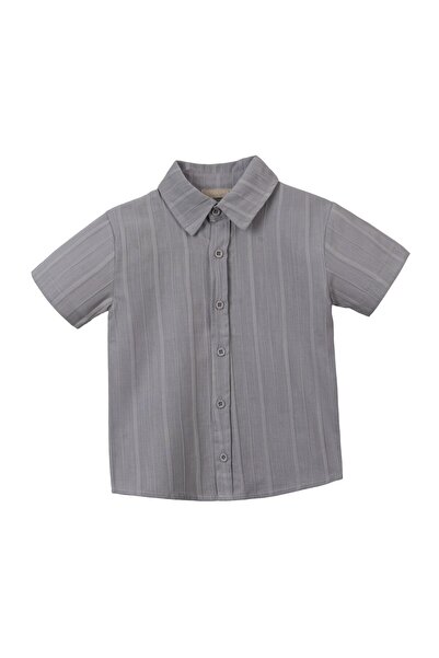Lolons Cămașă țesută cu mânecă scurtă pentru băiat