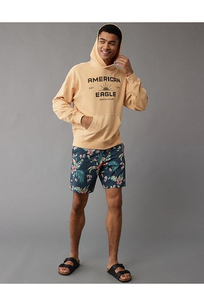 AMERICAN EAGLE AE Stretch Bonfire Graphic Hoodie