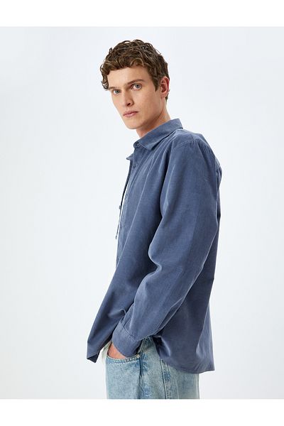 Koton Corduroy Cotton Long Sleeve Shirt